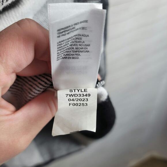 Lucky Brand Black White Plaid Flannel Shacket Jacket, sz Large - Picture 6 of 12